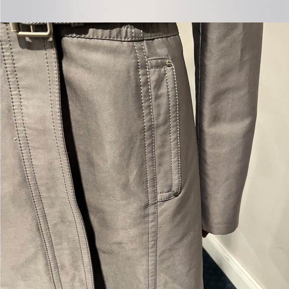 Y2K Kenneth Cole New York Gray Trench Coat - Picture 4 of 8